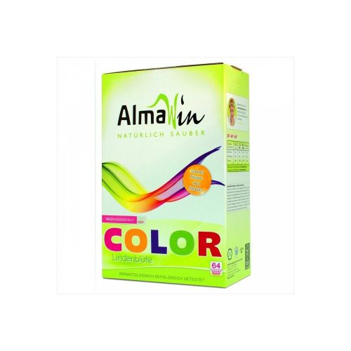 Almawin COLOR ÖKO Mosópor koncentrátum színes ruhákhoz hársfavirág kivonattal - 2kg - 64 mosásra