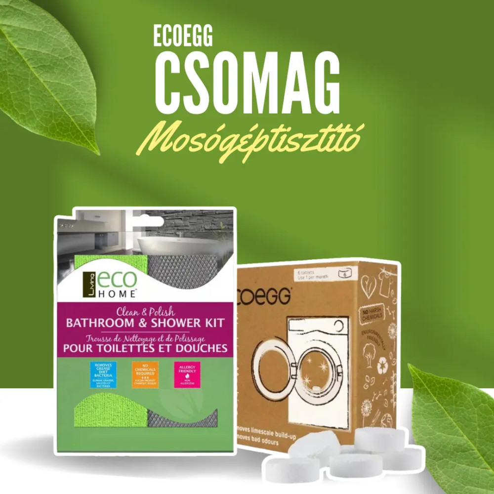Kedvezményes Csomag - Ecoegg Mosógéptisztító tabletta és Zero Waste Takarító kendő